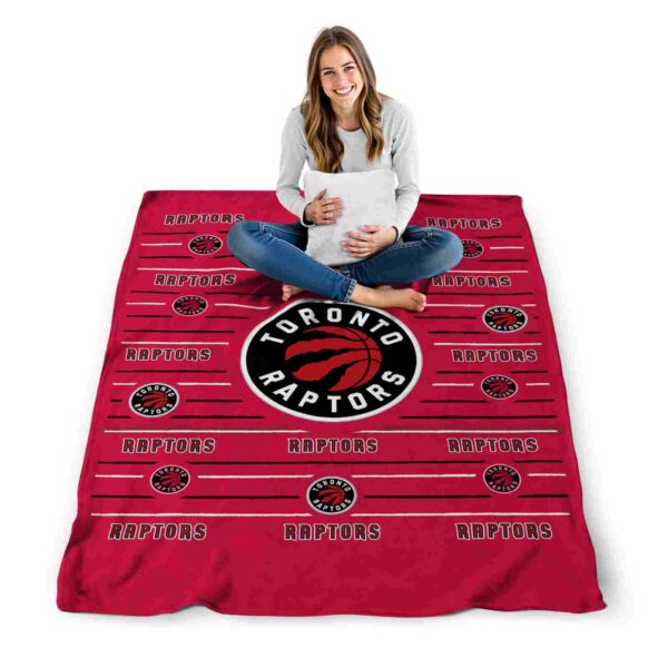 toronto raptors striped pattern red blanket high quality