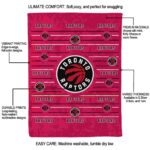 toronto raptors striped pattern red blanket new arrival