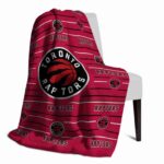 toronto raptors striped pattern red blanket top rated