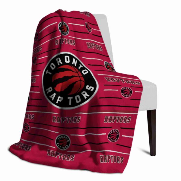 toronto raptors striped pattern red blanket top rated