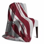 troy trojans brushstrokes red white blanket best selling