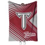 troy trojans diagonal stripes red blanket best selling
