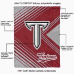troy trojans diagonal stripes red blanket best selling