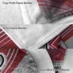troy trojans diagonal stripes red blanket best selling