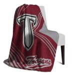 troy trojans diagonal stripes red blanket best selling