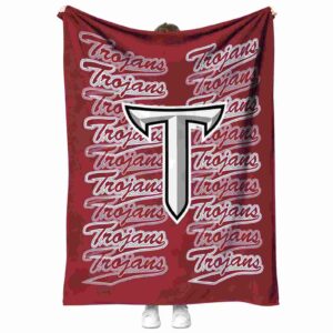 troy trojans fan pride red blanket best selling