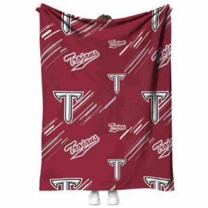 troy trojans fan spirit red blanket best selling