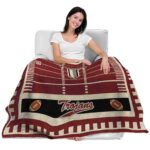 troy trojans football field red blanket best selling
