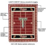 troy trojans football field red blanket best selling