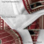 troy trojans football field red blanket best selling