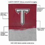 troy trojans gradient dots red blanket new arrival