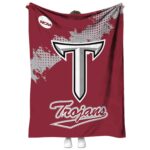 troy trojans grunge texture red blanket best selling