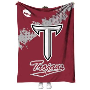 troy trojans grunge texture red blanket best selling
