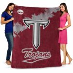 troy trojans grunge texture red blanket fashion forward