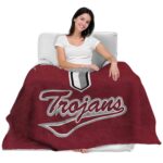 troy trojans grunge texture red blanket latest model