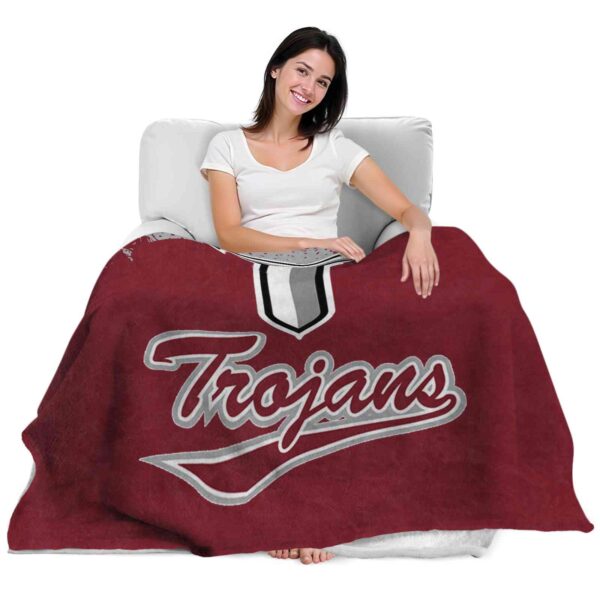 troy trojans grunge texture red blanket latest model