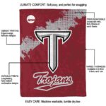 troy trojans grunge texture red blanket new arrival