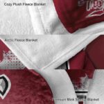 troy trojans grunge texture red blanket premium grade