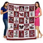 troy trojans mickey minnie red white blanket best selling