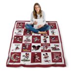 troy trojans mickey minnie red white blanket best selling