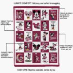 troy trojans mickey minnie red white blanket best selling