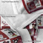 troy trojans mickey minnie red white blanket best selling