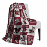 troy trojans mickey minnie red white blanket best selling