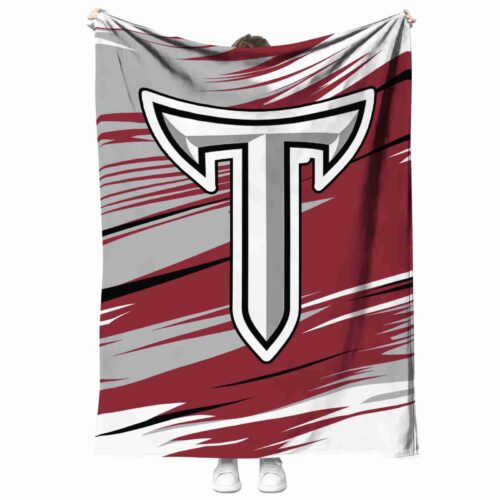 troy trojans paint streaks red white blanket best selling