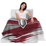 troy trojans paint streaks red white blanket latest model
