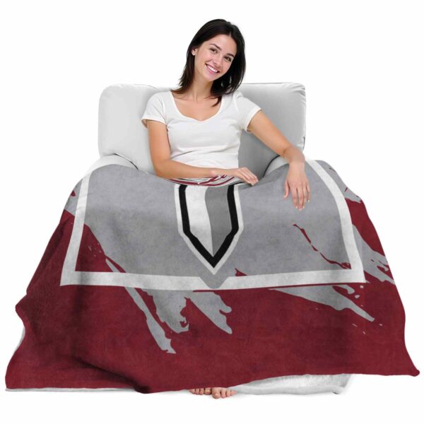 troy trojans splatter effect red blanket latest model