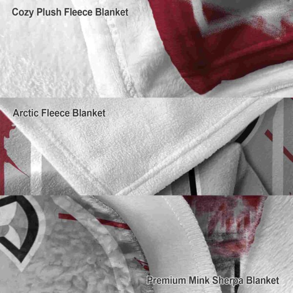 troy trojans splatter effect red blanket premium grade