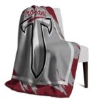 troy trojans splatter effect red blanket top rated