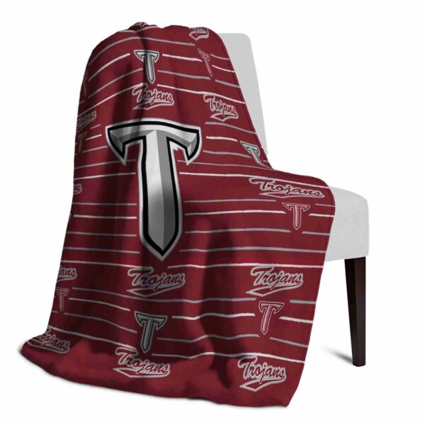 troy trojans striped pattern red blanket top rated