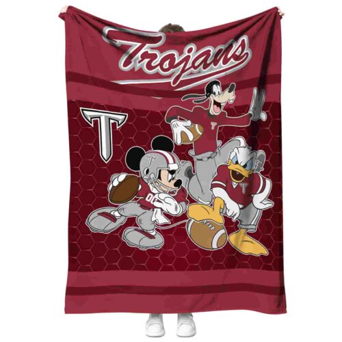 troy trojans three musketeers red blanket best selling