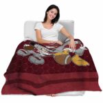 troy trojans three musketeers red blanket latest model