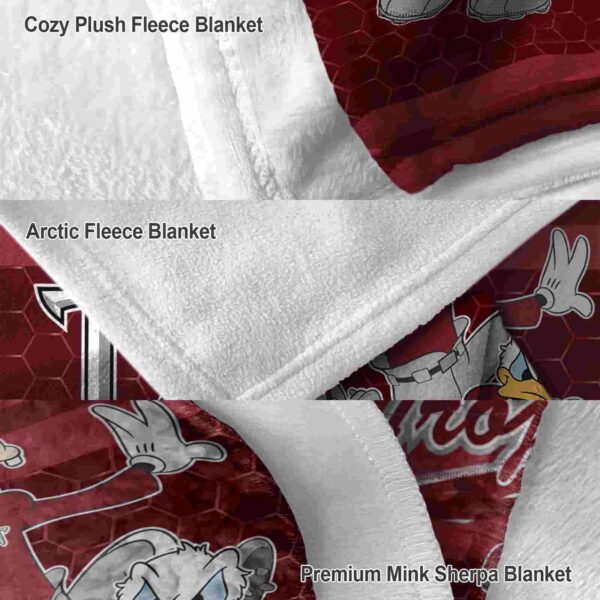 troy trojans three musketeers red blanket premium grade