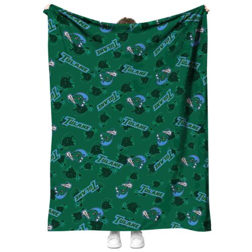 tulane green wave diehard fans green blanket best selling