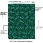 tulane green wave diehard fans green blanket best selling