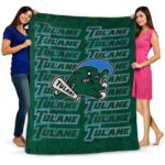 tulane green wave fan pride green blanket best selling