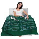 tulane green wave fan pride green blanket best selling