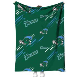 tulane green wave fan spirit green blanket best selling