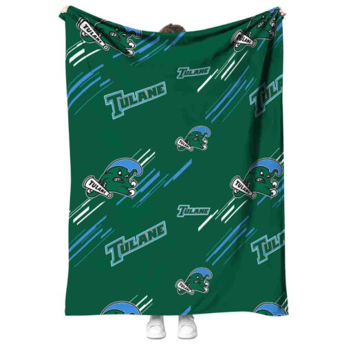 tulane green wave fan spirit green blanket best selling