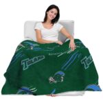 tulane green wave fan spirit green blanket best selling