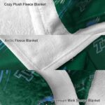 tulane green wave fan spirit green blanket best selling