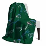 tulane green wave fan spirit green blanket best selling