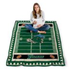 tulane green wave football field green blanket best selling