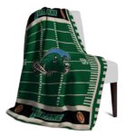 tulane green wave football field green blanket best selling