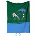 tulane green wave gradient dots green blanket best selling