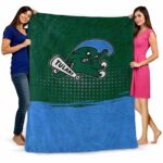 tulane green wave gradient dots green blanket best selling