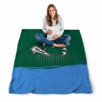 tulane green wave gradient dots green blanket best selling